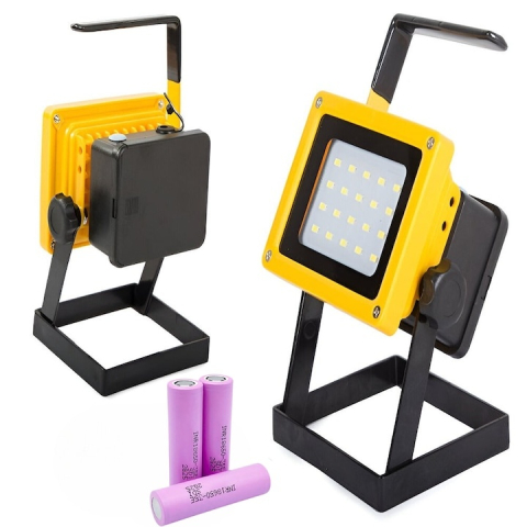 Proiector LED portabil reincarcabil cu 20 LED SMD, 2400 lumeni, 25W, IP65, 3 moduri iluminare, cu baterii incluse [3]