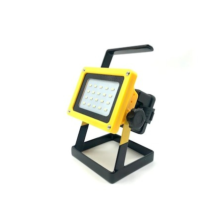 Proiector portabil LED 30W, 2400Lm,3 acumulatori,incarcator priza + auto 12 V [3]