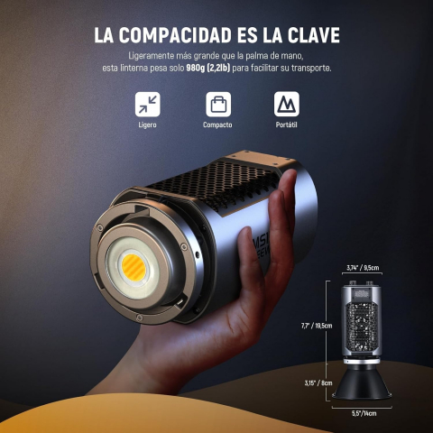 Proiector profesional LED, Bi Color Neewer MS150B, putere 130W, temperatura culoare 2700-6500K [7]