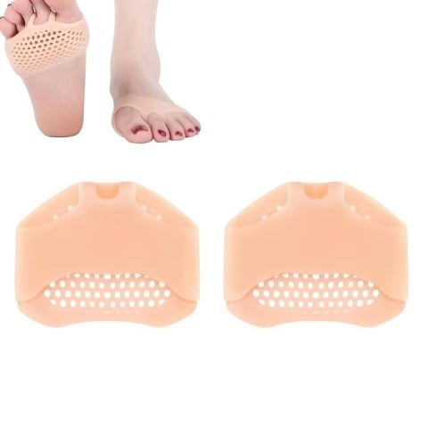 CASA & GRADINA - Protectii din silicon pentru picioare, previn durerile si bataturile, lavabile, reutilizabile, anti-alunecare, elastice, potrivite pentru orice incaltaminte, marime universala, crem