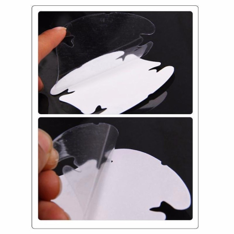 Protectii manere usi auto transparente 85 x 95 mm, set 4 folii autoadezive, folie protectie caroserie, universale, rezistente la zgarieturi [6]
