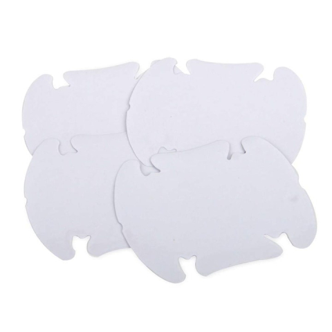 Alte gadgeturi auto - Protectii manere usi auto transparente 85 x 95 mm, set 4 folii autoadezive, folie protectie caroserie, universale, rezistente la zgarieturi