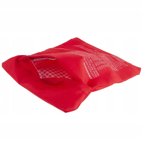 Diverse bucatarie - Punga magica pentru coacerea cartofilor la cuptorul cu microunde, reutilizabila, poliester, rosie, 26 x 19 cm, ideala pentru cartofi, porumb si legume Aceasta punga magica pentru microunde permite pre