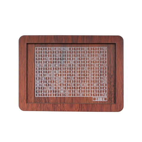 JOCURI ȘI JUCĂRII - Pusculita din lemn, economisire bani, 2000 euro, pentru copii si adulti, 17.5 x 12.7 x 6.5 cm, maro