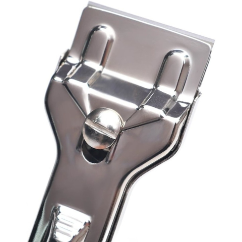 Racleta pentru plita ceramica si inductie, din plastic si otel, 14x4.5 cm, argintiu – accesoriu esential pentru curatarea suprafetelor delicate [4]