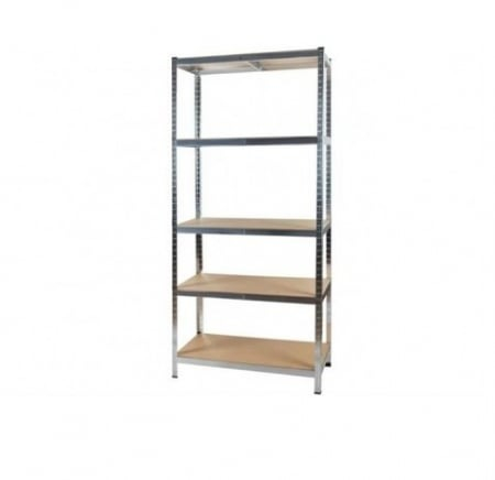 Unelte & Scule Garaj - Raft de depozitare metalic, 220x110x45 cm, sarcina maxima 1000kg, 5 nivele, cadru otel zincat