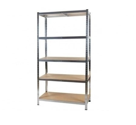 Rafturi metalice - Raft metalic pentru depozitare cu 5 polite, capacitate175kg/polita, total 875kg,180x90x45cm