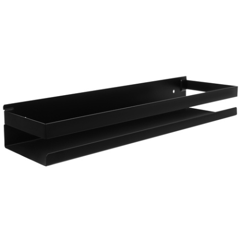 Raft pentru baie si bucatarie, otel inoxidabil, etajera universala, 50 x 10.5 x 6 cm, negru [6]
