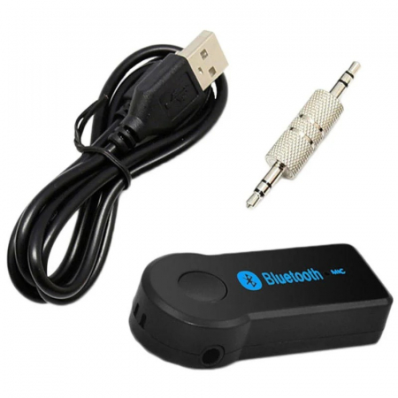 Gadgeturi - Receptor audio Bluetooth, MP3, jack, USB - Negru