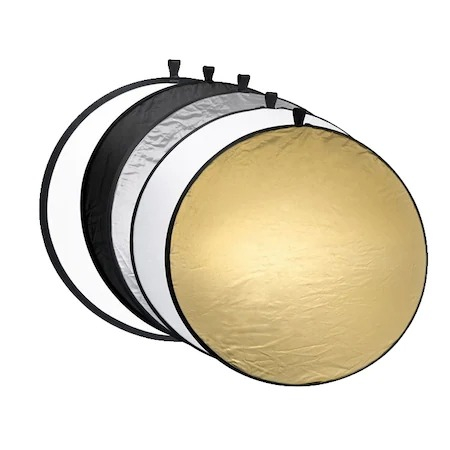 ECHIPAMENTE FOTO - Reflector,blenda de difuzie lumini,5in1,alb,negru,argintiu,auriu,panou 60 cm diametru