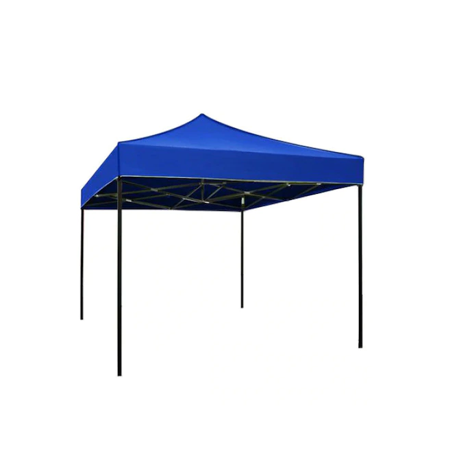 Pavilioane - Cort Pavilion 3x3m Albastru Pliabil Cadru Metal pentru Curte, Gradina, Evenimente