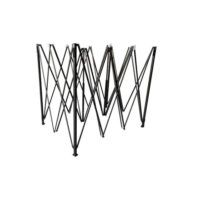 Cort Pavilion 3x3m Rosu Pliabil Cadru Metal pentru Curte, Gradina, Evenimente [1]