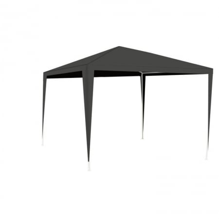  Pavilion de gradina,curte,evenimente 3x3m cu 3 pereti laterali cu ferestre - Gri [1]