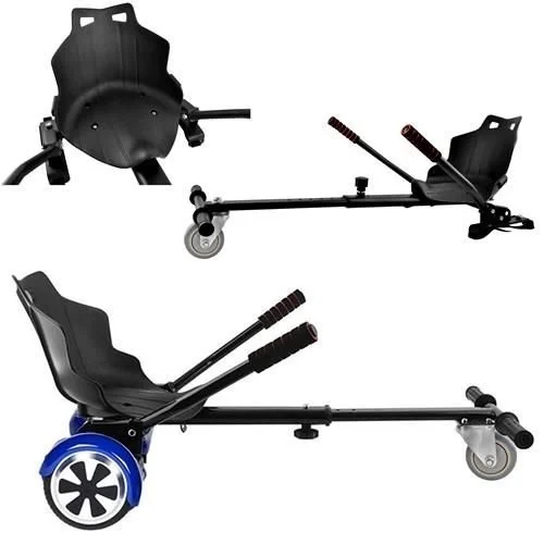 RESIGILAT - Hoverkart pentru Hoverboard, lungime reglabila, universal, - Negru [5]