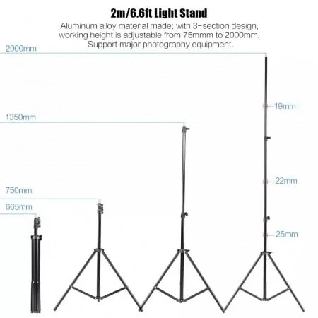 RESIGILAT - Kit de 2 umbrele albe, 2 trepiezi reglabili 200 cm, 2 becuri 45W, geanta de transport inclusa [3]