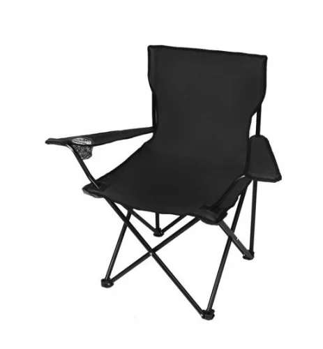 RESIGILATE - RESIGILAT - Scaun pliabil pentru camping,pescuit,din metal,sarcina maxima 120 kg - Negru