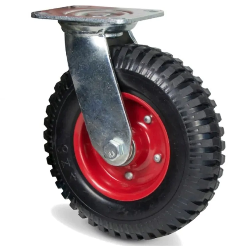 CASA & GRADINA - Roata pivotanta 200 mm, 235 kg, latime 58 mm, placa 115 x 100 mm, rulment dublu cu bile