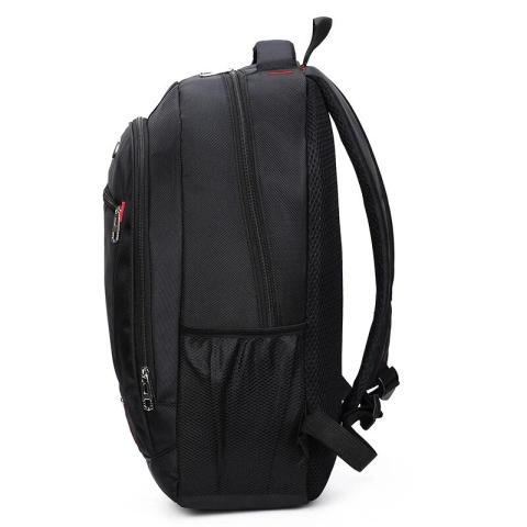 Rucsac barbati laptop impermeabil, antifurt, compartiment mare, material Oxford poliester nylon, ergonomic, scoala business calatorii, negru [3]
