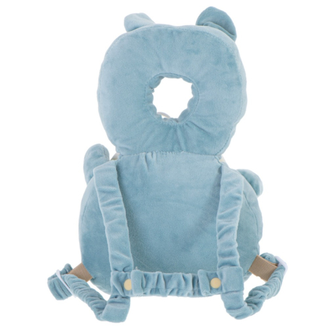 Rucsac cu ham de siguranta, pentru copii,  invatarea mersului, model liliac, poliester,  30 x 20 x 4 cm, albastru [4]