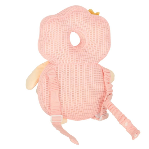 Rucsac de siguranta, pentru copii, protectia capului, bretele reglabile, poliester, 31 x 21 x 8 cm, roz [3]