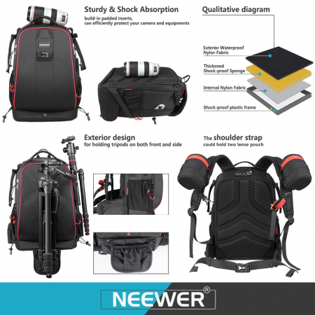 Rucsac profesional pentru echipamente foto,impermeabil - Neewer [3]
