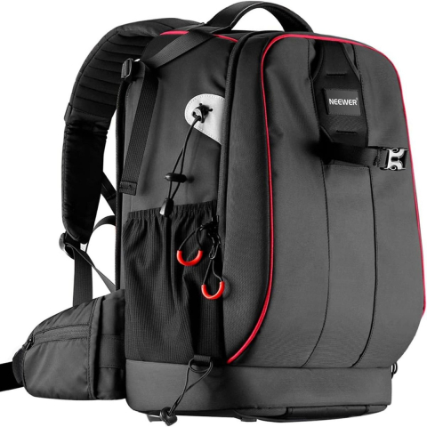 ECHIPAMENTE FOTO - Rucsac foto profesional impermeabil pentru aparat DSLR, mirrorless si accesorii, compartimente modulare, protectie antifurt, negru