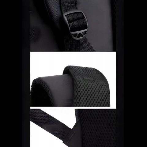 Rucsac multifunctional, impermeabil, pentru laptop cu diagonala 15.6", bretele reglabile, poliester, unisex, 51 x 30 x 24 cm, negru [5]
