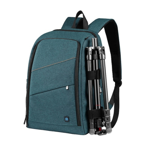 Rucsac pentru camera, echipament foto, impermeabil, 43 x 30 x 19.5 cm, albastru/portocaliu [1]