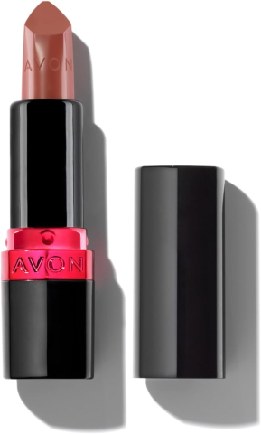 Diverse pentru buze - Ruj Avon Pout Ultra Creamy – nuanță roz pal delicat, textură cremoasă și catifelată, finish satinat elegant și hidratare intensă