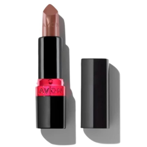 Diverse pentru buze - Ruj Avon Toffee Kiss Ultra Creamy  47– ruj nude caramel, cremos, satinat, hidratant