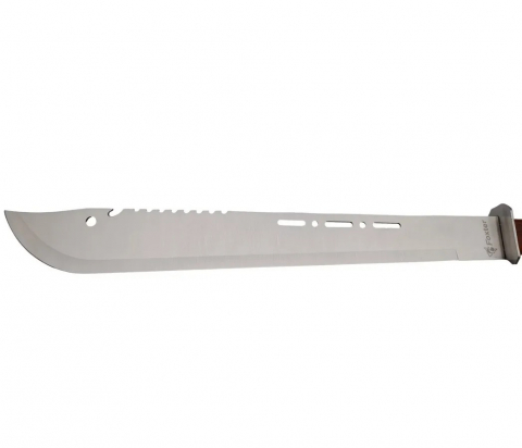 Sabie de vanatoare, tip maceta, maner ergonomic din lemn, otel inoxidabil, 70 cm, husa inclusa [2]