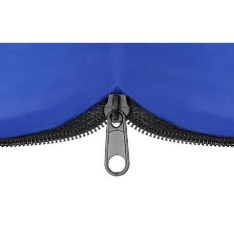 Sac de dormit 2 in 1 pentru camping si drumetii, tip pilota, antialergic, 200 x 75 cm, culoare albastra [7]