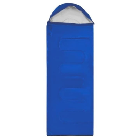 Sac de dormit 2 in 1 pentru camping si drumetii, tip pilota, antialergic, 200 x 75 cm, culoare albastra [2]