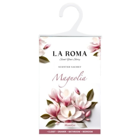 Odorizante - Saculet parfumat Magnolia, 1 bucata, aroma florala eleganta si delicata, ideal pentru dulap, sertar, bagaj sau masina