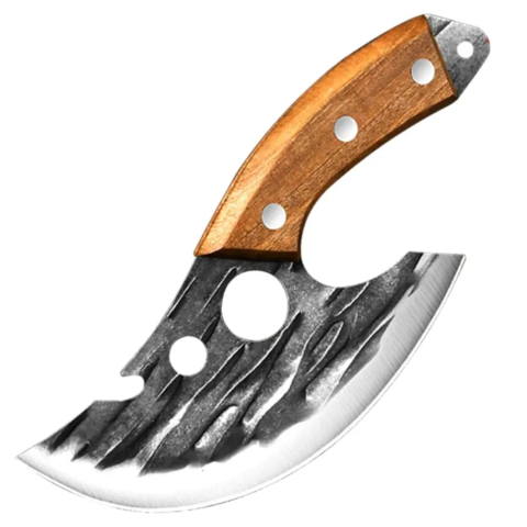 Satar de bucatarie, tip japonez, 19 cm, otel inoxidabil, maner lemn, husa inclusa [1]