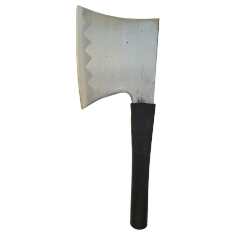 Satar de macelarie din otel carbon pentru spart oase, maner cauciucat antiderapant [1]