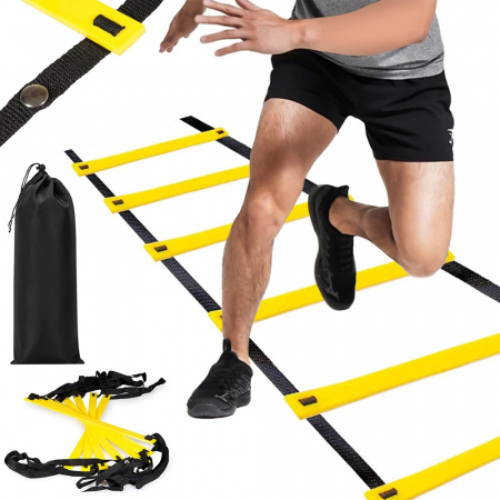 Fitness - Scara antrenament de coordonare, lungime 300 cm cu husa de transport inclusa