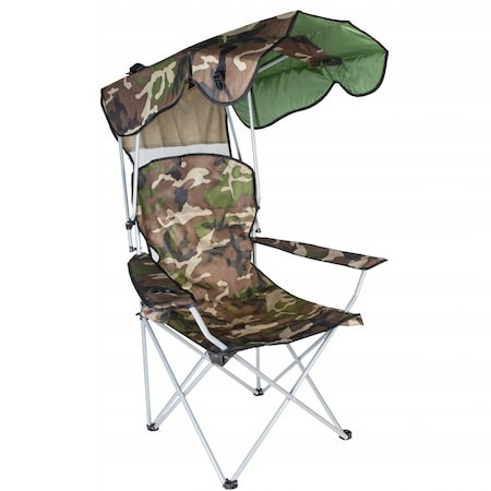 Pescuit - Scaun pliabil,acoperit,pentru camping,pescuit,din metal,sarcina maxima 120 kg - Camuflaj