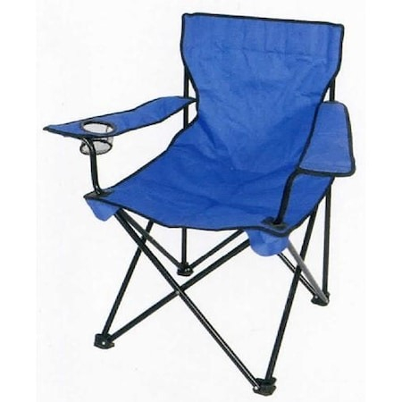 Pescuit - Scaun pliabil pentru camping,pescuit,din metal,sarcina maxima 120 kg - Albastru