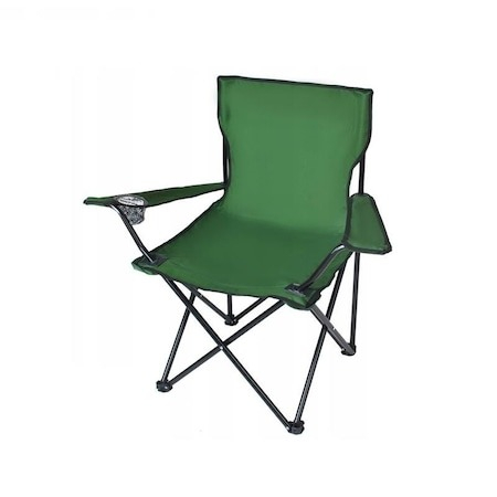 Pescuit - Scaun pliabil pentru camping,pescuit,din metal,sarcina maxima 120 kg - Verde