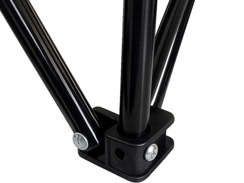 Scaun pliabil pentru pescuit si camping, cu husa transport, fotoliu pliabil confortabil, cadru metalic, albastru, 69x43x43 cm [4]