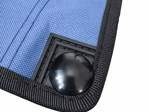 Scaun pliabil pentru pescuit si camping, cu husa transport, fotoliu pliabil confortabil, cadru metalic, albastru, 69x43x43 cm [10]