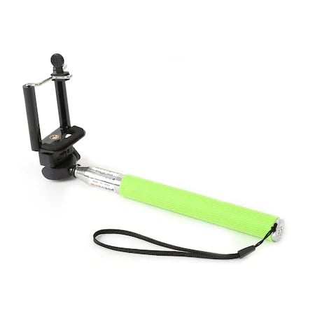 Selfie stickuri - Brat telescopic cu filet universal 1/4 si suport reglabil pentru telefon - Verde