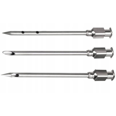 Seringa pentru carne, pentru sosuri si marinade, capacitate 50 ml, cu 3 ace incluse, recipient gradat, ideala pentru fripturi suculente si aromate, 23 cm, rosu [5]