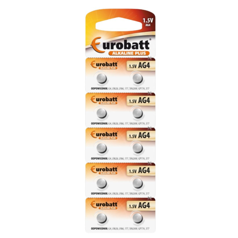 CASA & GRADINA - Set 10 baterii AG4 LR626 alcaline, compatibile ceasuri, jucarii electronice si dispozitive compacte