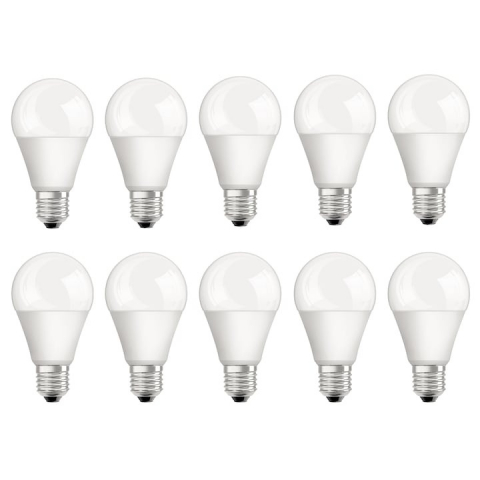ELECTRONICE - Set 10 becuri LED, putere 10W, soclu standard E27, lumina rece