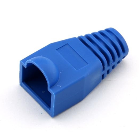 Instrumente LAN - Set 10 bucati manson de protectie pentru mufe internet, RJ 45, albastru