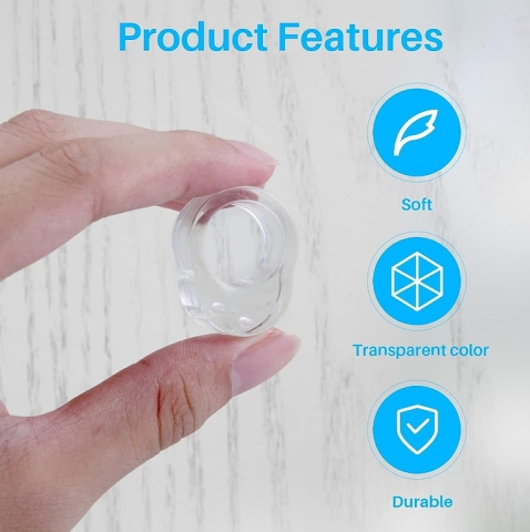 Set 10 bucati opritoare pentru manerul usii, din silicon transparent – protectie pentru copii, amortizare si prevenirea accidentarilor Acest set de 10 opritoare pentru manerul usii este conceput pentr [1]