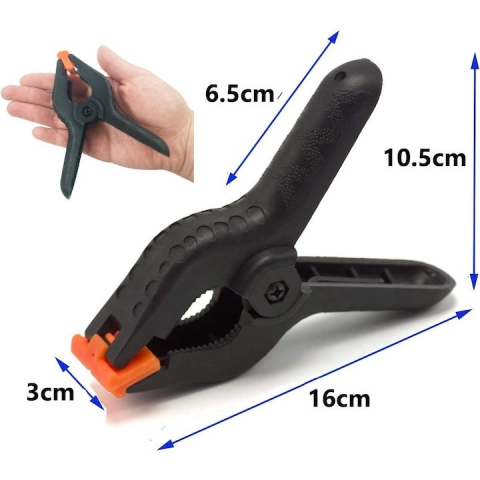 Set 10 clesti universali pentru diverse prinderi, fundal foto, lungime cleste 16 cm [1]