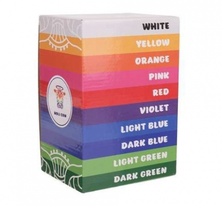 Set 10 pachete de pudra colorata,100 gr,pentru copii,non toxica,cantitate pachet 1kg - Multicolor [1]